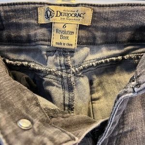 Democracy Jeans, gray boot cut, size 6